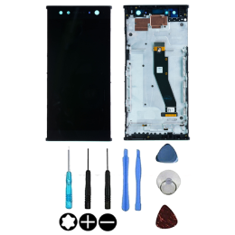 Sony Ecran LCD & Vitre Tactile Noir Assemblés Sur Châssis Pour