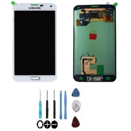 Samsung Original Ecran LCD & Vitre tactile Blanc Assemblés Sur Châssis Pour