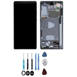 Samsung Original Ecran LCD & Vitre tactile Gris Assemblés Sur Châssis Pour