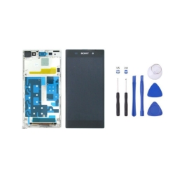 Sony Original Ecran LCD & Vitre tactile Blanc Assemblés Sur Châssis Pour