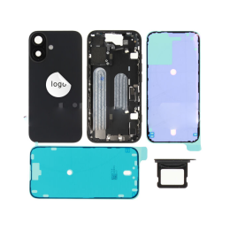 Apple iPhone Original Cache Batterie et Vitre Tactile Grade B avec petites pièces Noir Pulled Reconditionné pour Apple iPhone 16