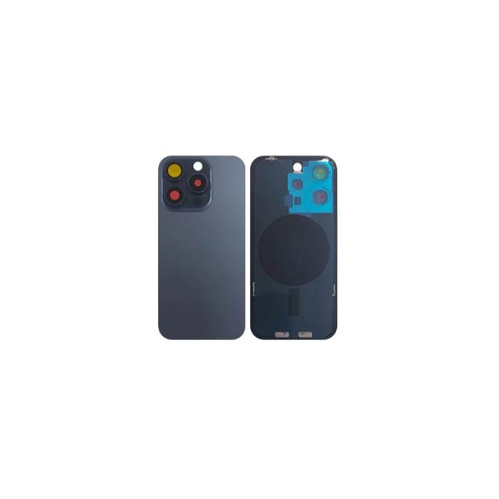 Vitre Arrière (dos) Pour IPhone 15 Pro / 15 Pro Max - Couleur Titane Bleu/blanc/noir - Neuf