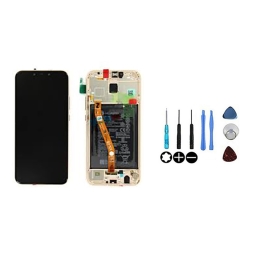 Huawei Original Ecran LCD & Vitre tactile Or Assemblés Sur Châssis Et Batterie Pour