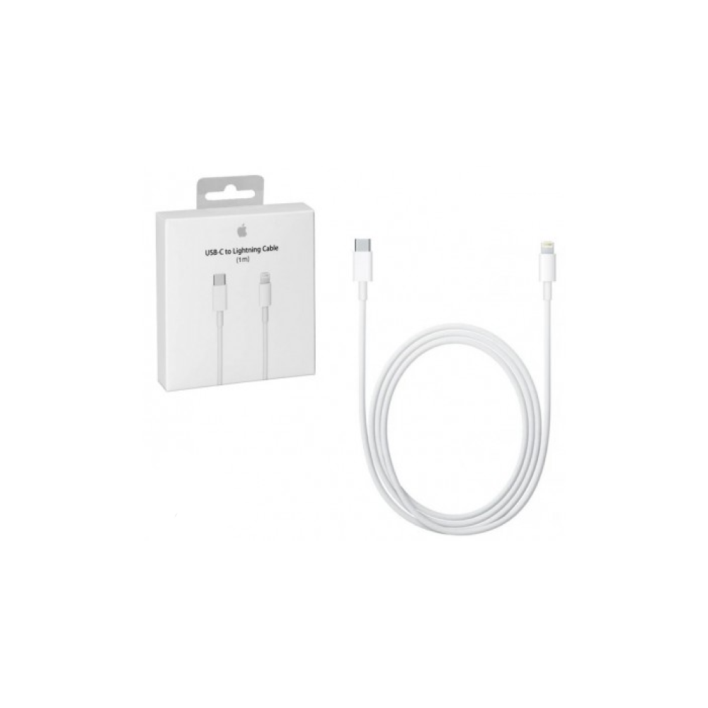 Câble USB-C vers Lightning 1M (Officiel) avec boîte pour Apple iPhone 12  Pro/ 12 Pro Max / 12 mini/ 12/ 11 Pro/ 11 Pro Max/ 11/ SE (2e génération)/  XS/ XS Max/ XR/ X/ 8/ 8 Plus