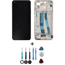 Xiaomi Ecran LCD & Vitre tactile Or Assemblés Sur Châssis Pour