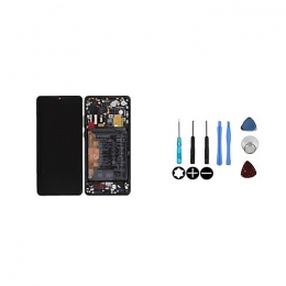Huawei Original Ecran LCD & Vitre tactile Noir Assemblés Sur Châssis Et Batterie Pour