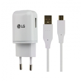LG Original Adaptateur Secteur MCS-H05ER 5V 1,8A + Câble Type C Blanc Pour