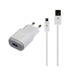 LG Original Adaptateur Secteur MCS-04ED/ER 5V 3A + Câble Micro Usb EAD62767905 Blanc Pour