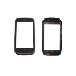 Nokia Vitre tactile Noir Assemblés Sur Châssis Pour Nokia Lumia 610