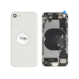 Apple iPhone Original Cache Batterie et Vitre Tactile Grade B avec petites pièces Blanc Pulled Reconditionné pour Apple iPhone SE (2022)