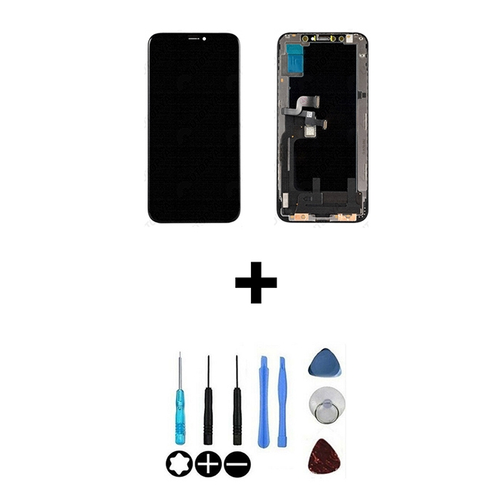 Écran De Remplacement Pour IPhone XS - LCD 5,8" FHD + Verre Tactile - Compatible Modèles A1920, A2097, A2098, A2099, A2100 - Kit Complet Avec Outils - 14
