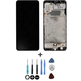 Samsung Original Ecran LCD & Vitre tactile Noir Assemblés Sans Châssis Pour