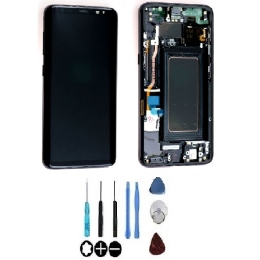 Samsung Original Ecran LCD & Vitre tactile Noir Assemblés Sur Châssis Pour