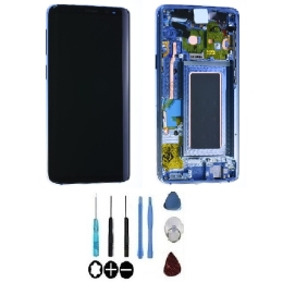Samsung Original Ecran LCD & Vitre tactile Bleu Polaris Assemblés Sur Châssis Pour Samsung Galaxy  S9 G960F