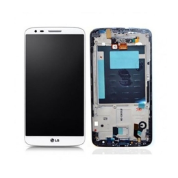 LG Ecran LCD & Vitre tactile Blanc Assemblés Sur Châssis Pour
