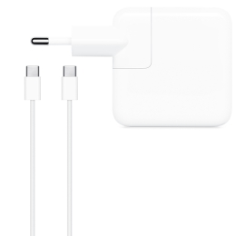 Apple iPad Adaptateur Secteur MY1W2ZM/A 30W + Cable USB-C Blanc 1 m Pour