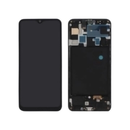 Samsung Ecran LCD & Vitre tactile Noir Assemblés Sans Châssis Pour Samsung Galaxy A50 (A505F)