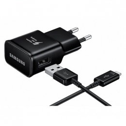Samsung Original Adaptateur Secteur Rapide EP-TA20 5V 2A +Câble Type C EP-DG970 Noir Pour