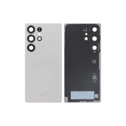 Samsung Cache Batterie Vitre Arrière Premium Gris Titane pour Samsung Galaxy S25 Ultra S938