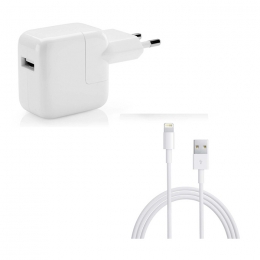 Apple Adaptateur Secteur A1401 MD836ZM/A 12w + Cable MD819ZM/A Pour