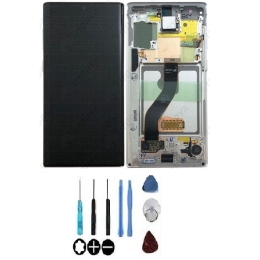 Samsung Original Ecran LCD & Vitre tactile Blanc Assemblés Sur Châssis Pour Samsung Galaxy Note 10 N970F
