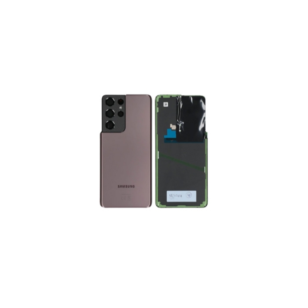 Original Cache Batterie Vitre Arrière Phantom Brown pour Samsung Galaxy S21  Ultra 5G G998 GH82-24499E