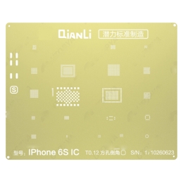 Outils Pour iPhone 6S/6S Plus 2D Gold Stencil IC QIANLI