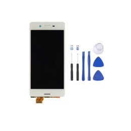 Sony Original Ecran LCD & Vitre tactile Blanc Assemblés Sur Châssis Pour