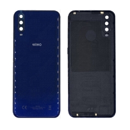 Wiko Originale Cache Batterie Vitre Arrière Bleu Pour