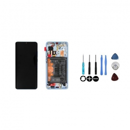 Huawei Original Ecran LCD & Vitre tactile Nacré Assemblés Sur Châssis Et Batterie Pour Huawei P30 Pro VOG-L29 VOG-L09 VOG-L04/ P30 Pro New Edition