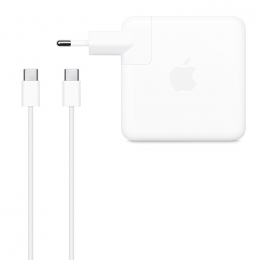 Apple MacBook Adaptateur Secteur MRW22ZM/A 61W + Cable USB-C Blanc 1 m Pour