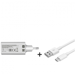 Xiaomi Adaptateur Secteur MDY-10-EF 3A 5V + Câble Type C Blanc Pour