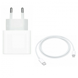 Apple Adaptateur Secteur A2347 Type C 20W + Cable MQGJ2ZM/A Pour