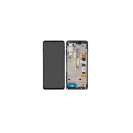 Motorola Original Ecran LCD et Vitre Tactile Avec Chassis Bleu Stellaire pour Motorola Moto G200 5G 5D68C20078 5D68C20181