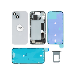 Apple iPhone Original Cache Batterie et Vitre Tactile Grade B avec petites pièces Bleu Pulled Reconditionné pour Apple iPhone 15