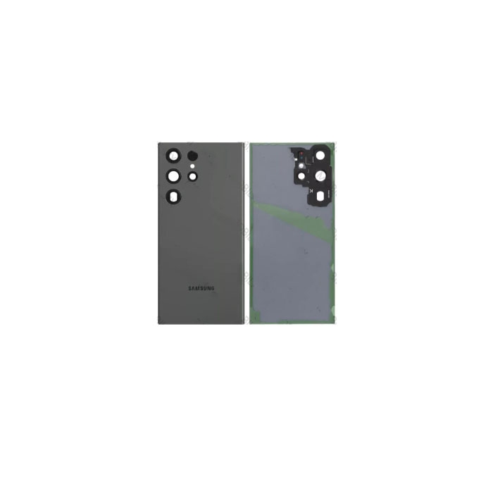 Cache Batterie Vitre Arrière Rouge Pour Samsung Galaxy S23 Ultra (S918B) - Sans Logo