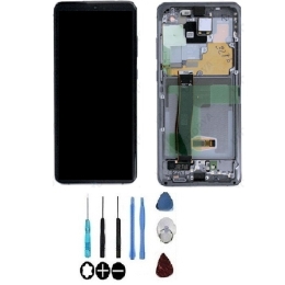 Samsung Original Ecran LCD & Vitre tactile Gris Assemblés Sur Châssis Pour
