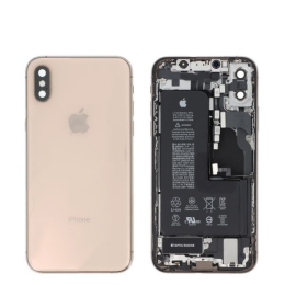 Apple iPhone Original Châssis Complet Or avec Batterie / Caméra Arrière Pour
