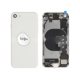 Apple iPhone Original Cache Batterie et Vitre Tactile Grade A avec petites pièces Blanc Pulled Reconditionné pour Apple iPhone SE (2022)