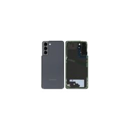 Samsung Cache Batterie Vitre Arrière Premium Phantom Gray pour Samsung Galaxy S21 5G G991