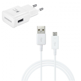 Samsung Ancien Modéle Originale Adaptateur Secteur Blanc EPTA20EWE + Cable USB EP-DG925UWE Pour