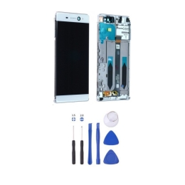 Sony Original Ecran LCD & Vitre tactile Blanc Assemblés Sur Châssis Pour