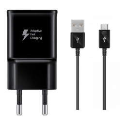 Samsung Original Adaptateur Secteur Rapide EP-TA20 5V 2A + Câble Micro USB EP-DG925 Noir Pour