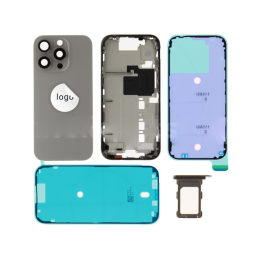 Apple iPhone Original Cache Batterie et Vitre Tactile Gris Pulled Reconditionné pour Apple iPhone 16 Pro