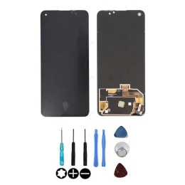 Realme Ecran LCD & Vitre tactile Noir sans châssis Pour