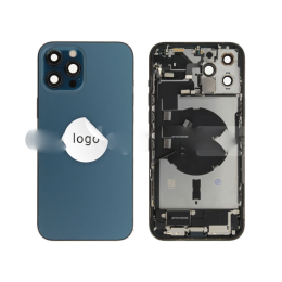Apple iPhone Original Cache Batterie et Vitre Tactile Grade A avec petites pièces Bleu Pulled Reconditionné pour Apple iPhone 12 Pro Max