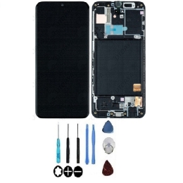 Samsung Original Ecran LCD & Vitre tactile Noir Assemblés Sur Châssis Pour