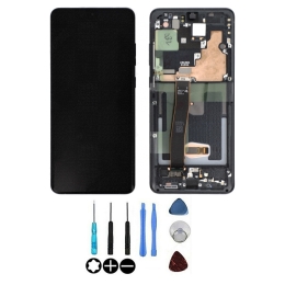 Samsung Ecran LCD & Vitre tactile Noir Assemblés Sur Châssis Pour