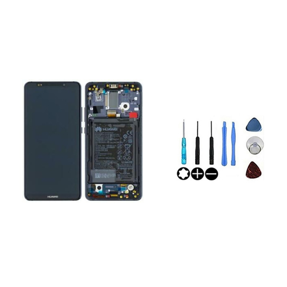 Original Ecran LCD & Vitre tactile Gris Assemblés Sur Châssis Et Batterie  Pour Huawei Mate 10 Pro BLA-L09 BLA-L29