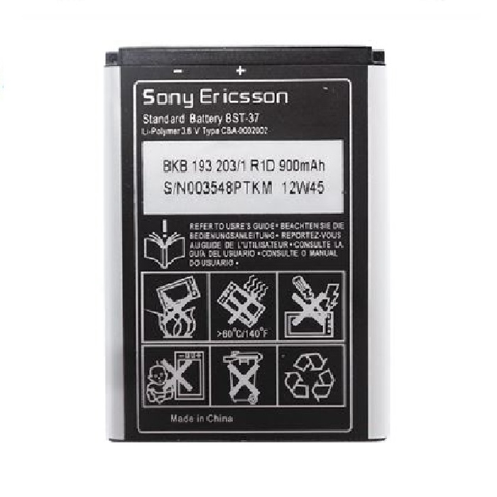 Batterie Originale SONY ERICSSON BST-37 - Pour K600i, K610i, K750i Et Autres - Neuve Sous Blister